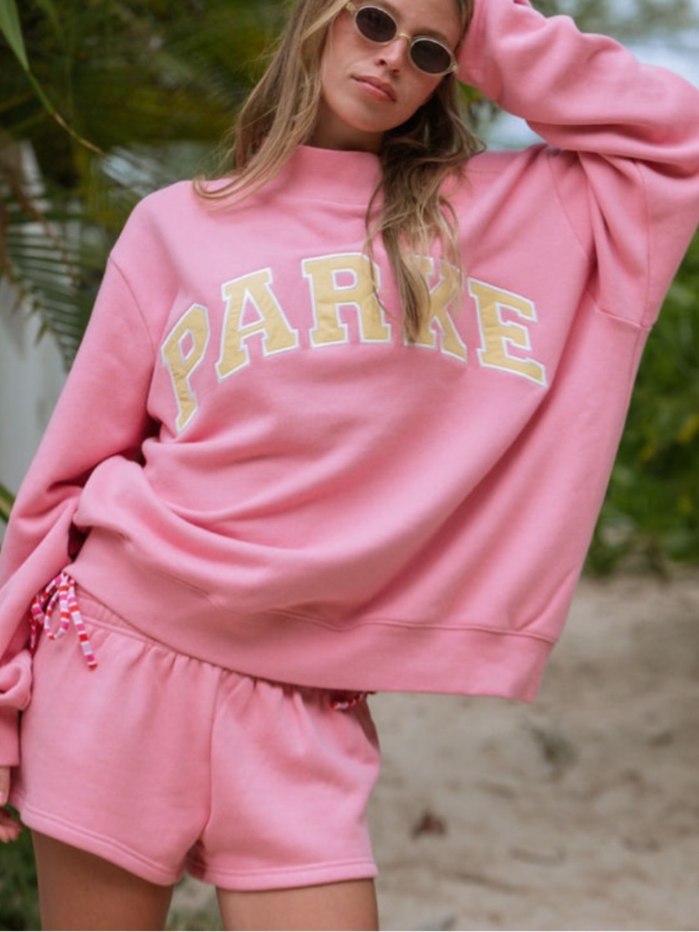 NWT Parke Summerland Varsity Mockneck in Starburst - Picture 1 of 14